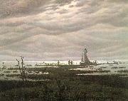 Caspar David Friedrich Flat country shank at Bay of Greifswald oil painting